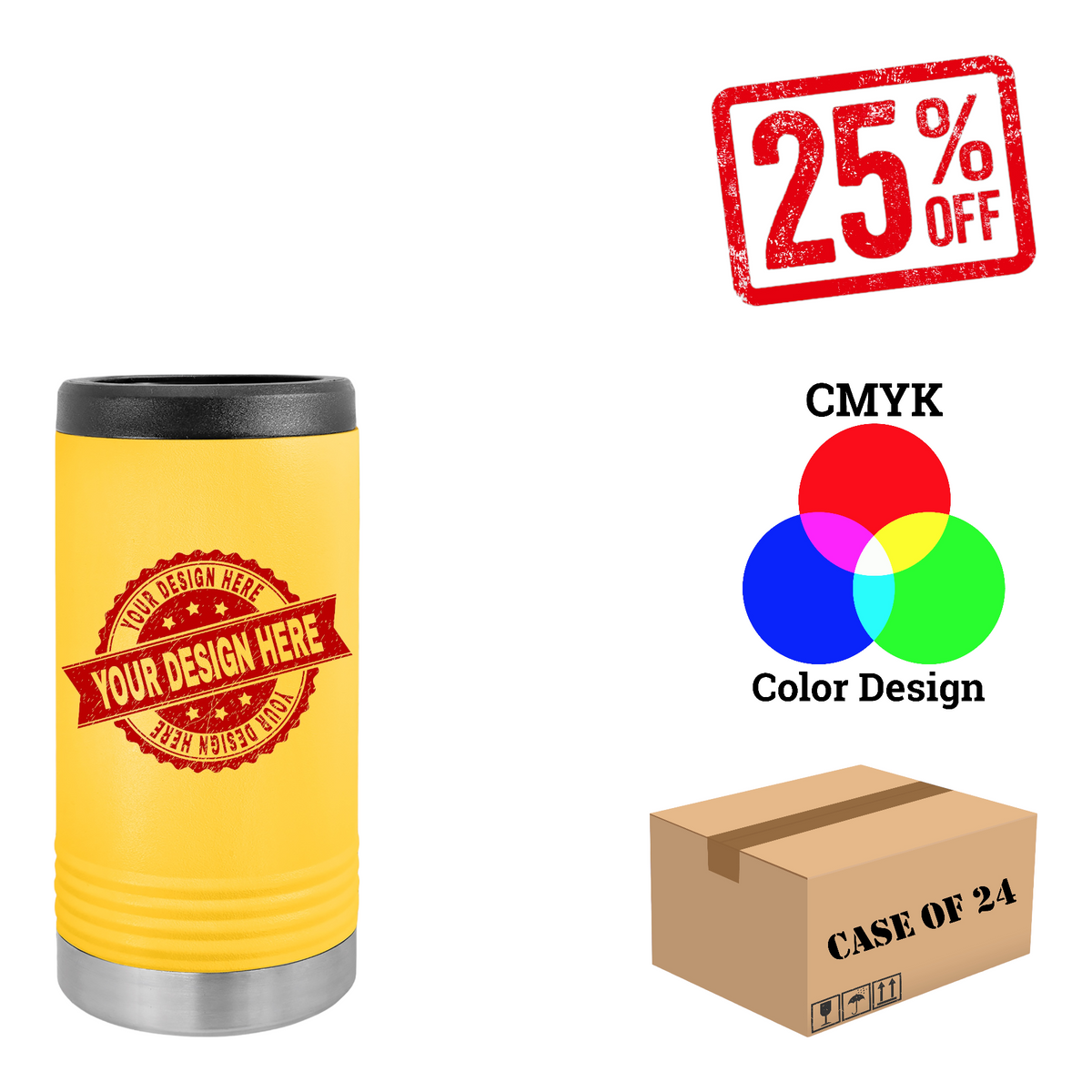 Polar Camel Slim Beverage Holder Case of 24