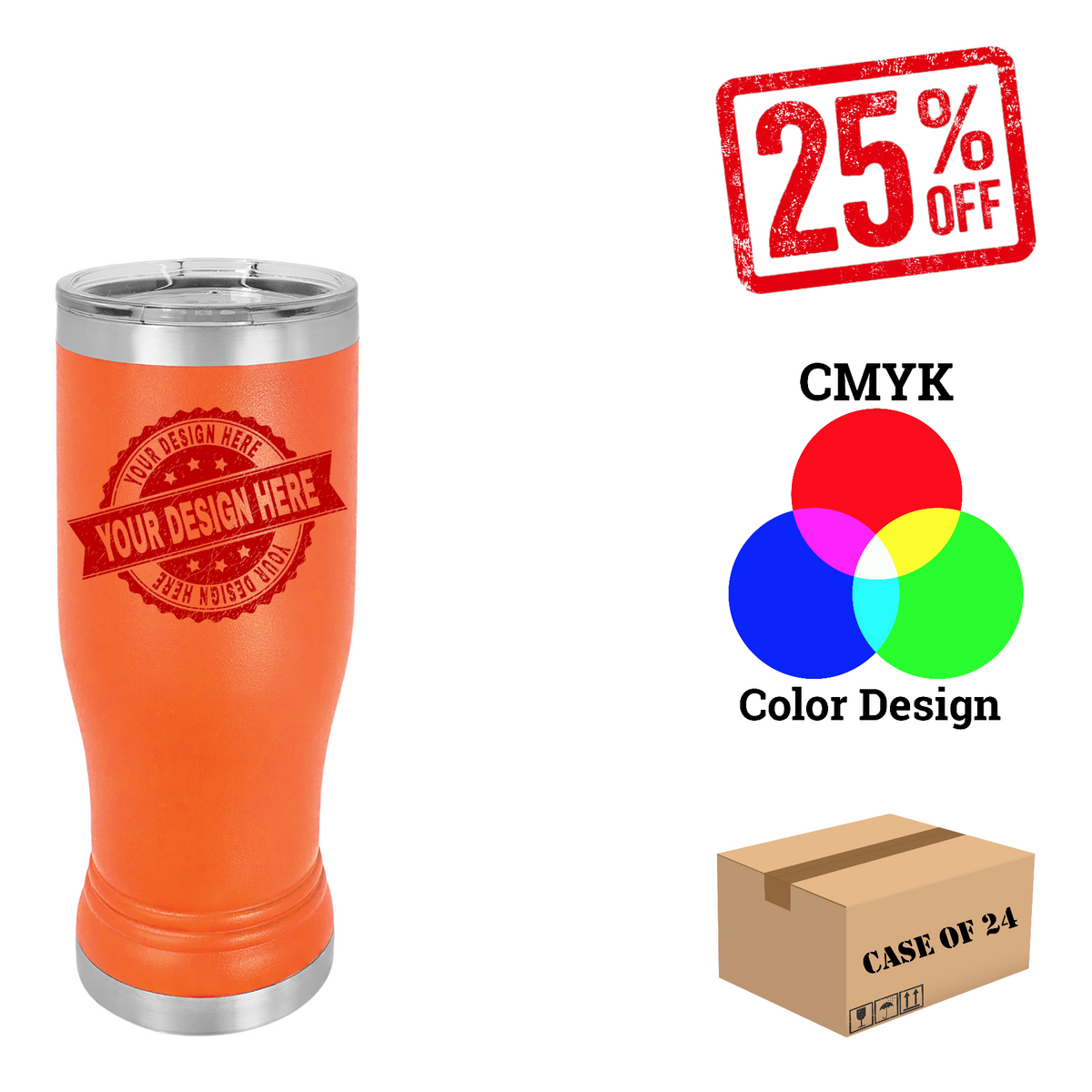 Polar Camel 14oz.Pilsner Case of 24