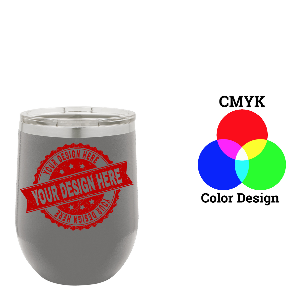 Polar Camel 12 oz. Vacuum Insulated Stemless Wine Tumbler with Lid