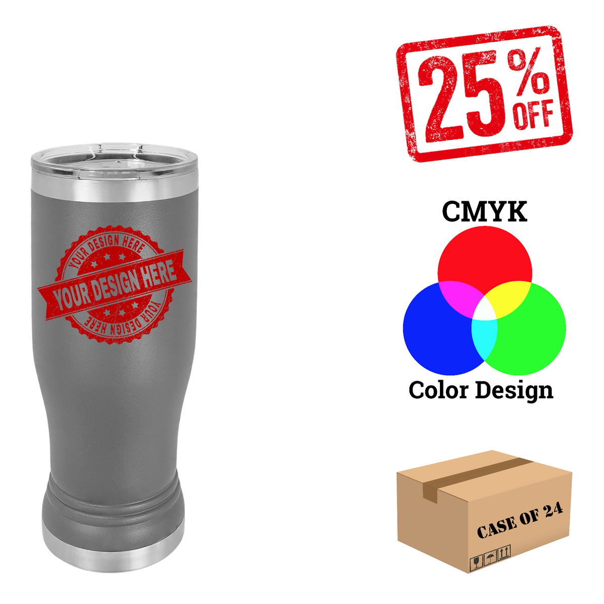 Polar Camel 14oz.Pilsner Case of 24