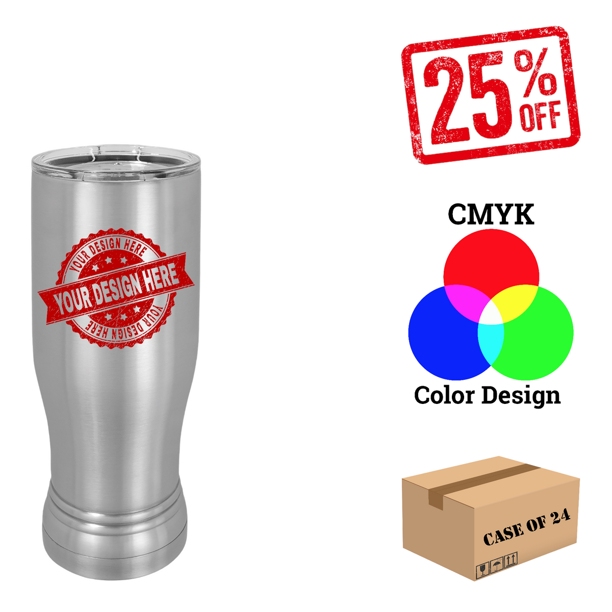 Polar Camel 14oz.Pilsner Case of 24