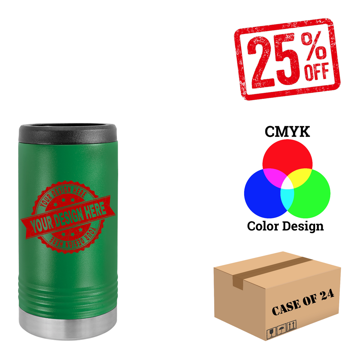 Polar Camel Slim Beverage Holder Case of 24