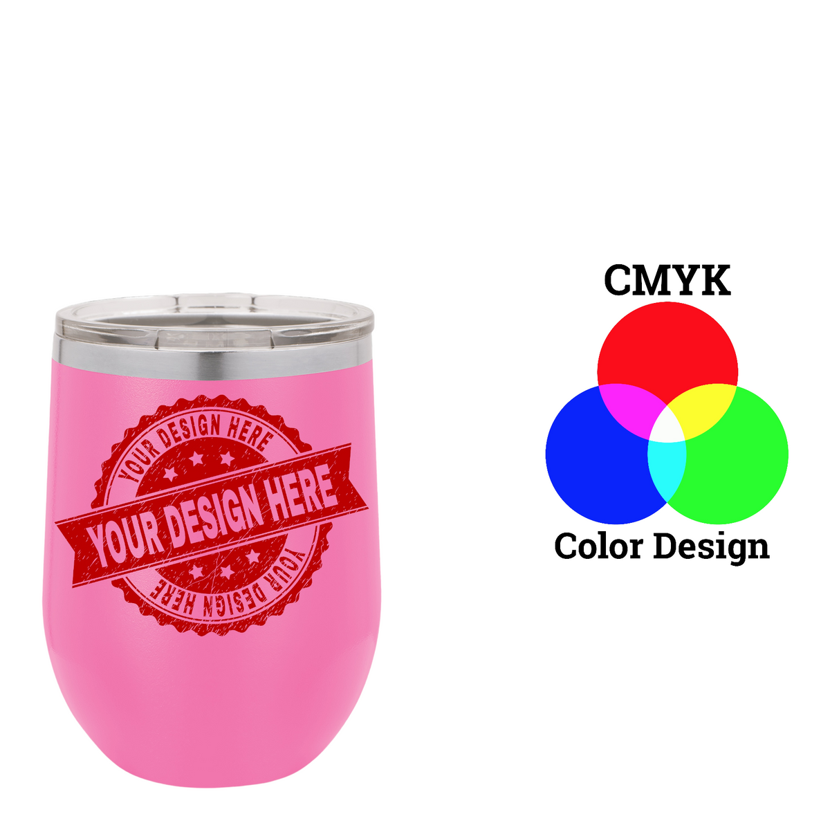 Polar Camel 12 oz. Vacuum Insulated Stemless Wine Tumbler with Lid