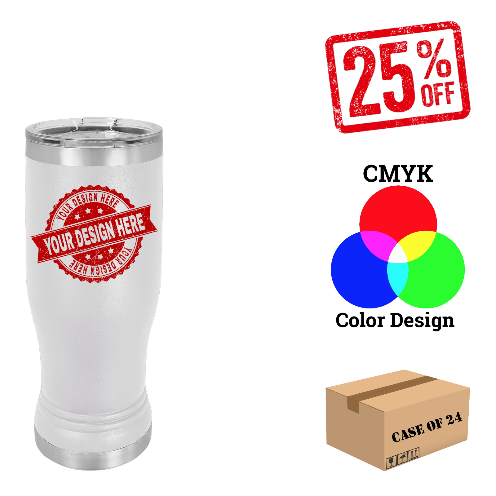 Polar Camel 14oz.Pilsner Case of 24