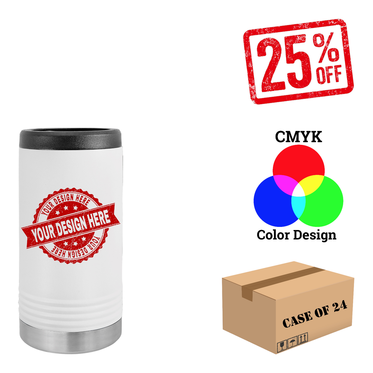 Polar Camel Slim Beverage Holder Case of 24