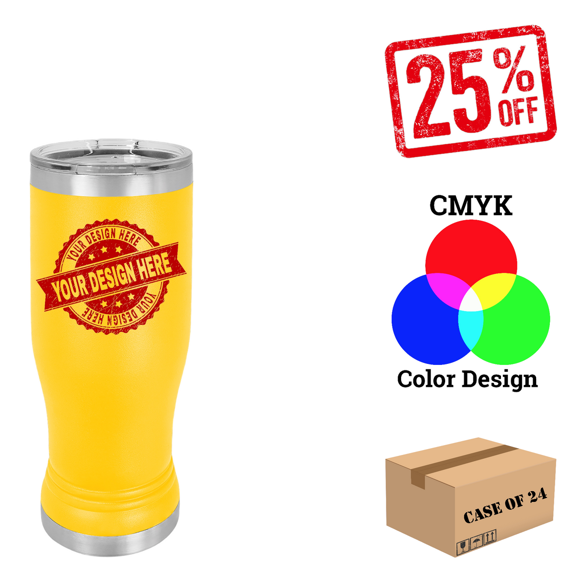 Polar Camel 14oz.Pilsner Case of 24